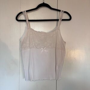 KIMCHI BLUE lace white tank